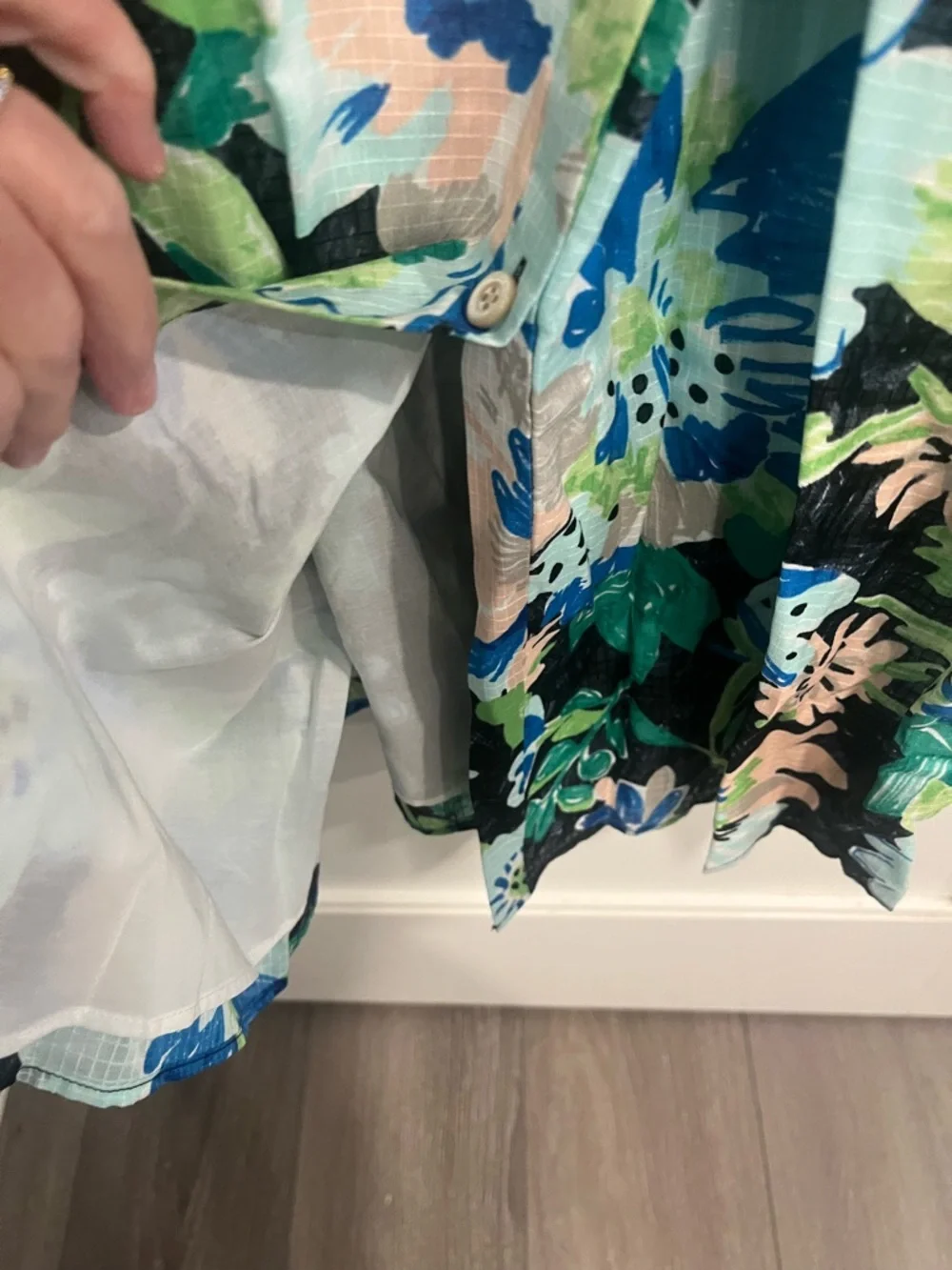 kate spade Black Floral Maxi Dress with Blue & Green Blooms - Picture 6 of 10
